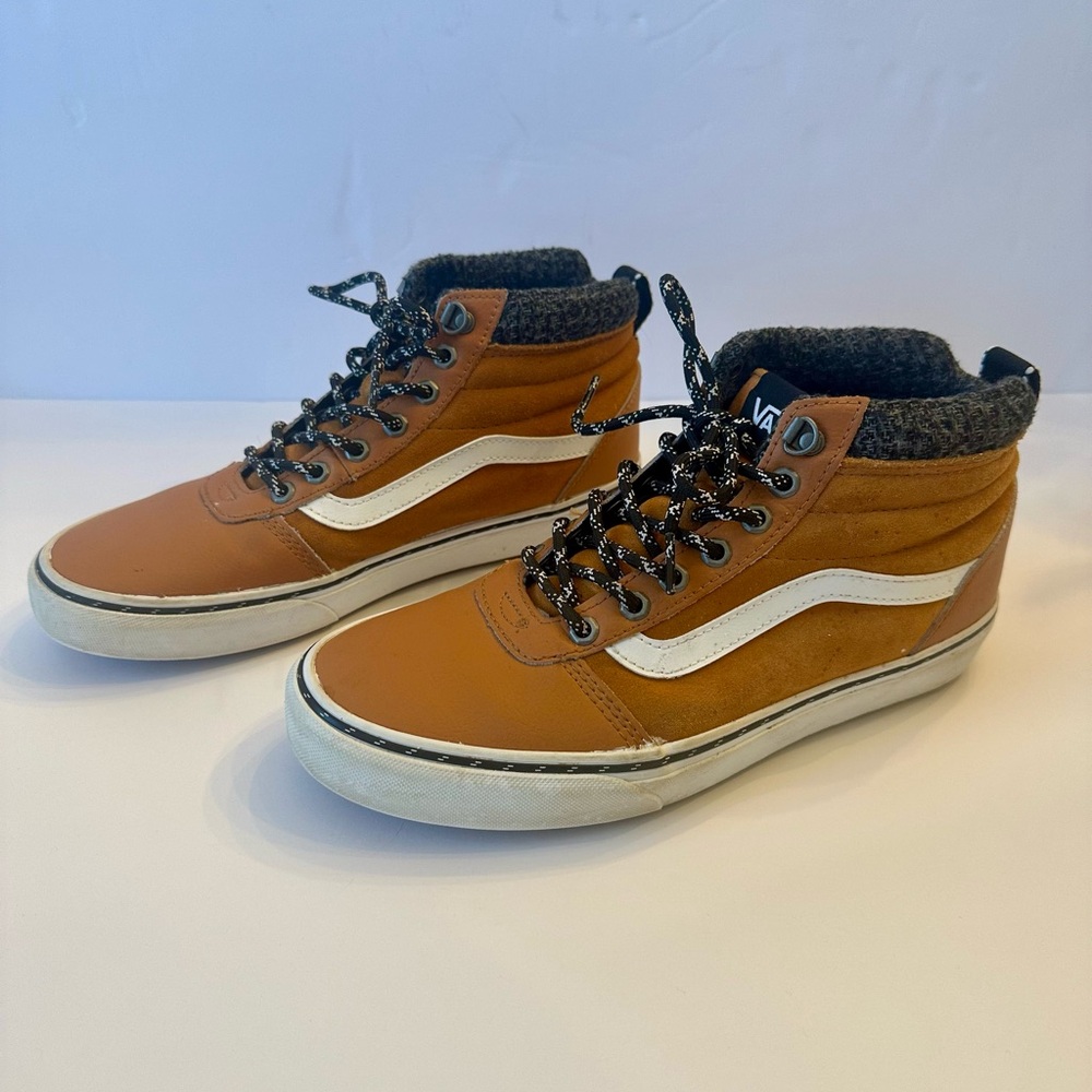 Vans Sk8 Hi MTE Brown Leather Suede High Top Sneakers Men’s 8